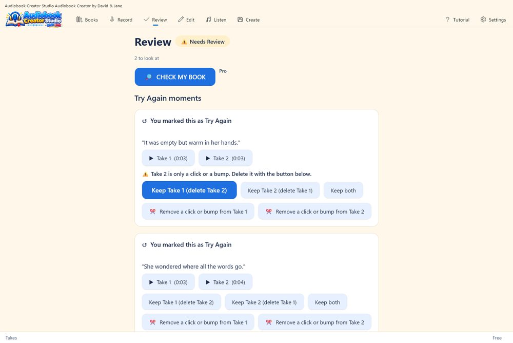 Compare takes and remove a click or a bump