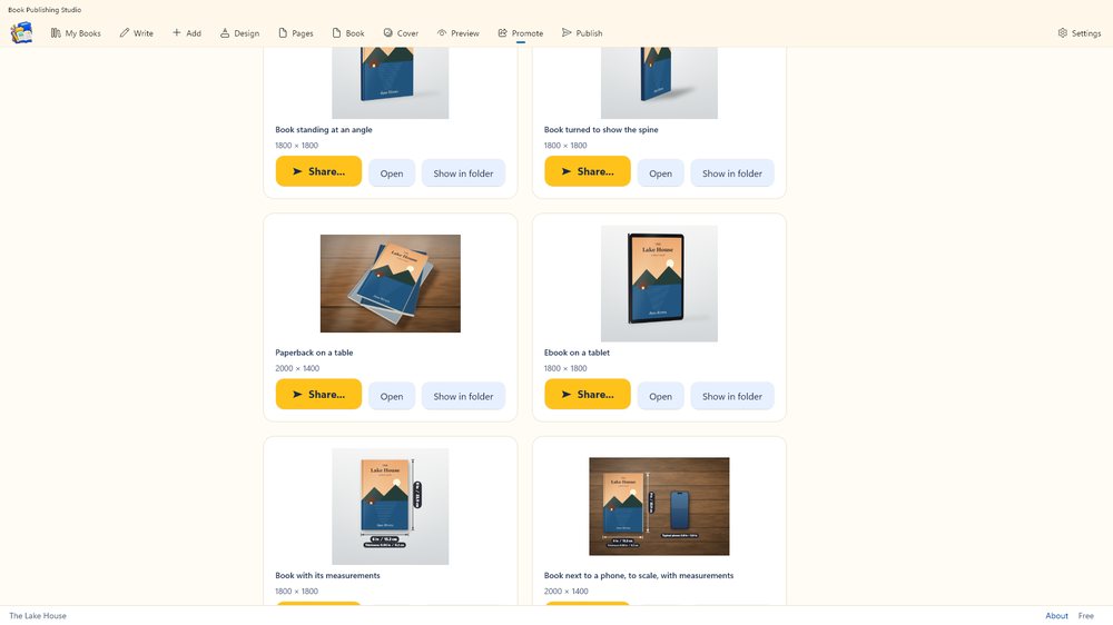 Mockups and social pictures for your book