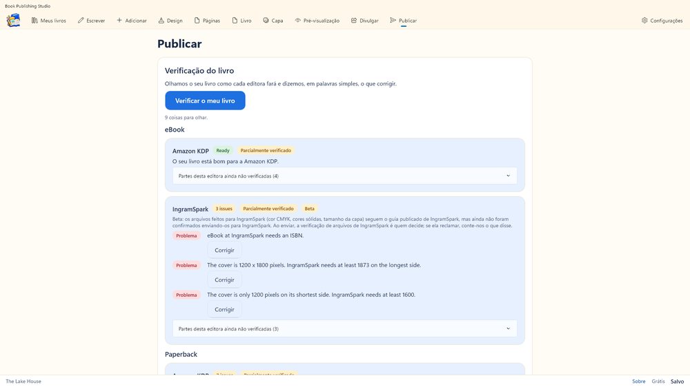 Conferência do livro: correções em linguagem simples para cada editora
