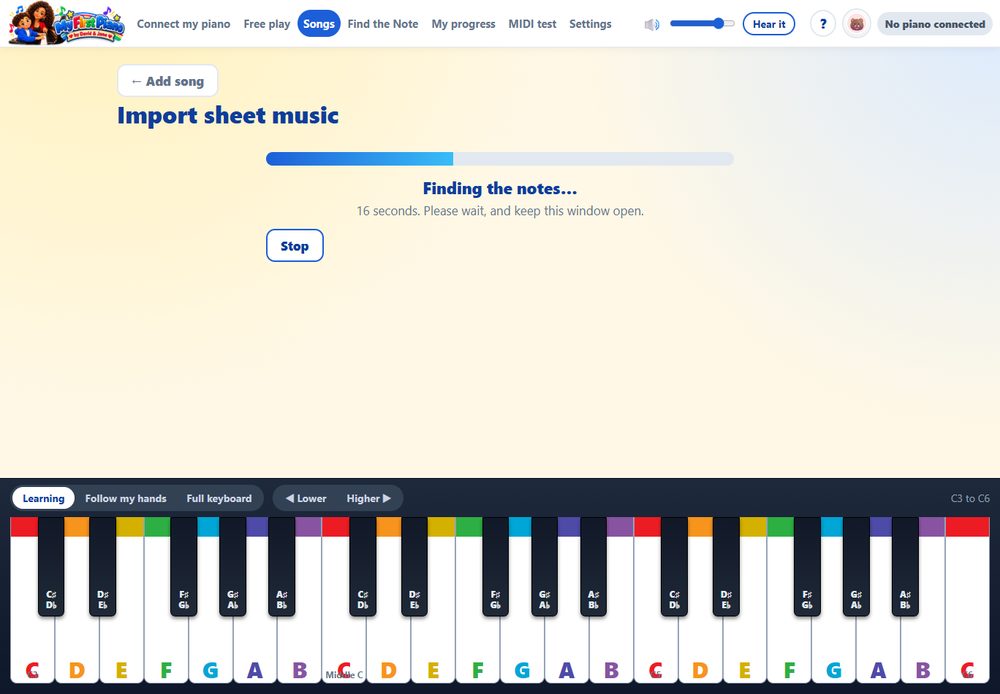 Pro: the sheet-music reader turns the page into notes, on your computer