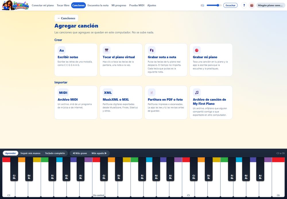 Pro: crea, graba o importa canciones